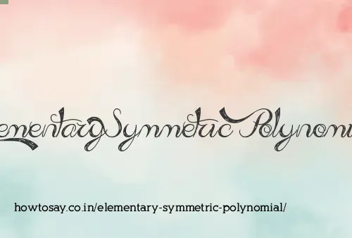 Elementary Symmetric Polynomial