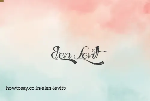 Elen Levitt