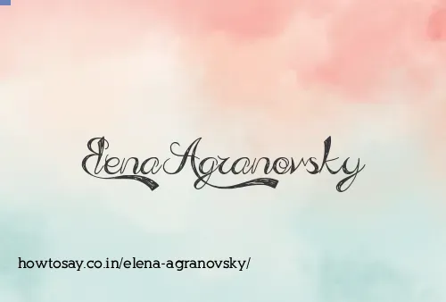 Elena Agranovsky