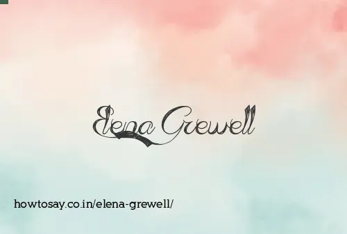 Elena Grewell