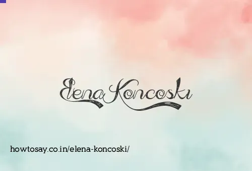 Elena Koncoski