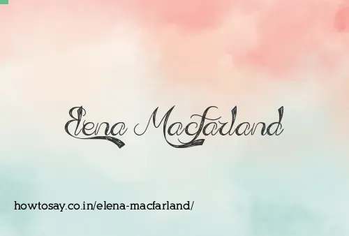 Elena Macfarland