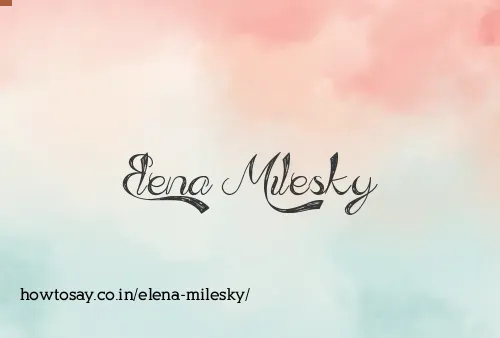 Elena Milesky