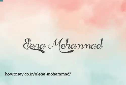 Elena Mohammad