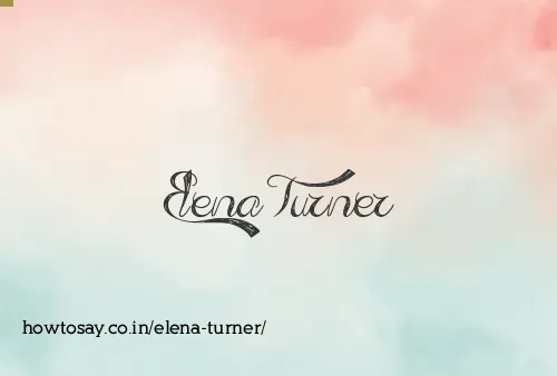 Elena Turner