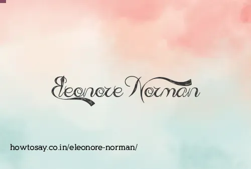 Eleonore Norman