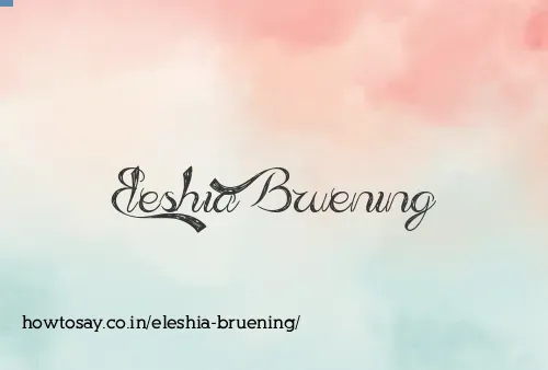 Eleshia Bruening