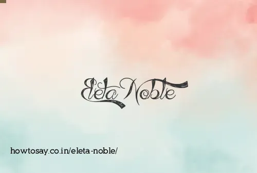 Eleta Noble