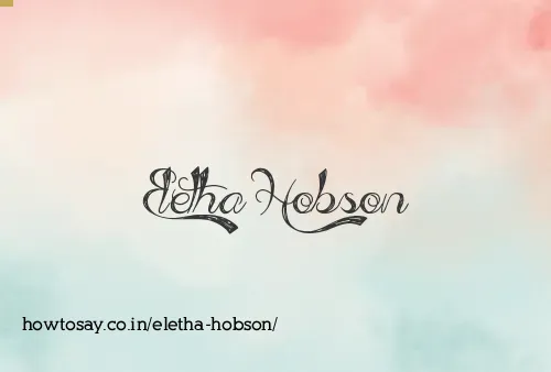 Eletha Hobson