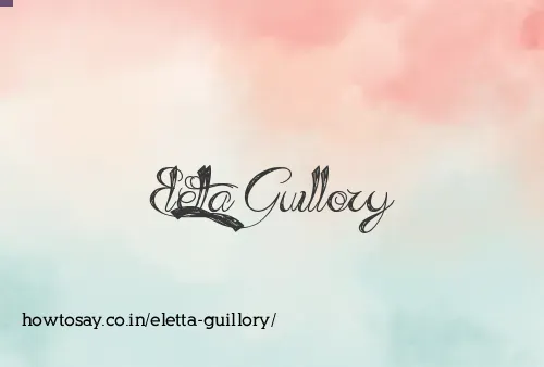 Eletta Guillory