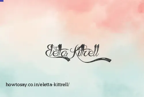 Eletta Kittrell