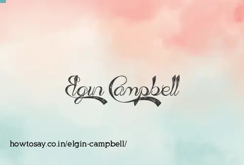 Elgin Campbell