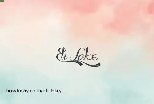 Eli Lake