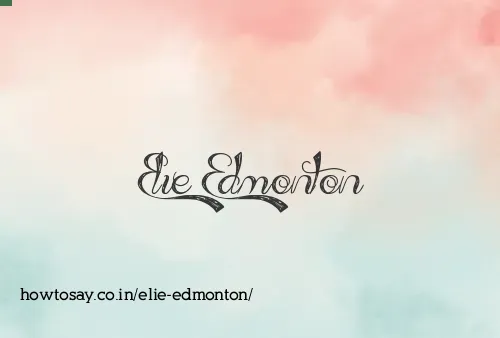 Elie Edmonton