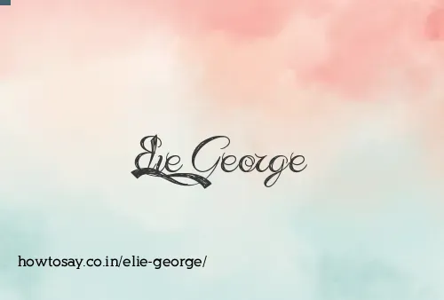 Elie George