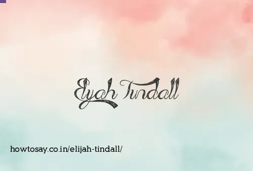 Elijah Tindall