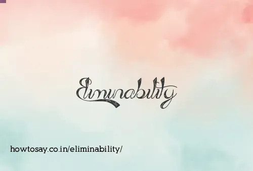 Eliminability