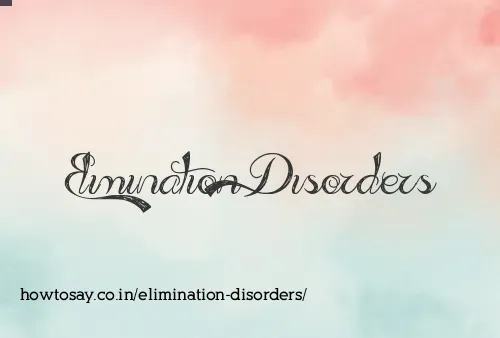 Elimination Disorders
