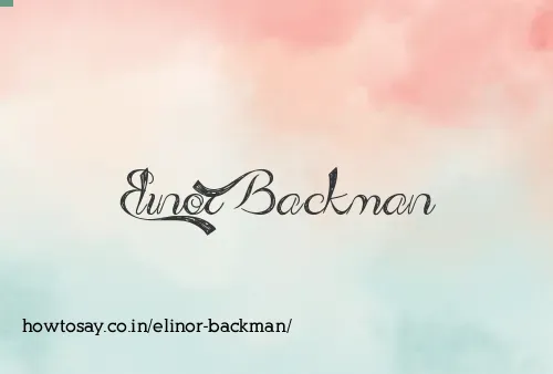 Elinor Backman