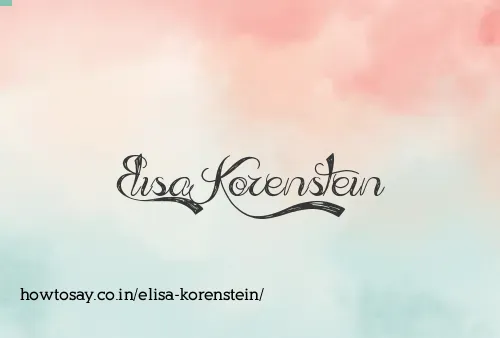 Elisa Korenstein