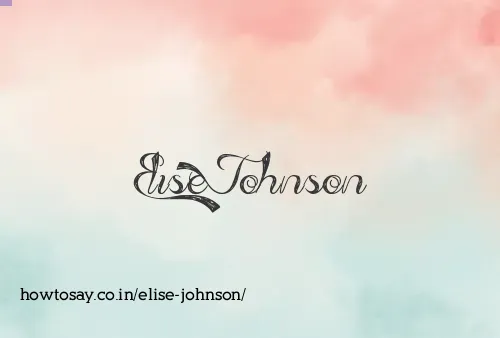 Elise Johnson