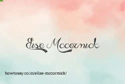 Elise Mccormick