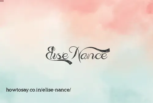 Elise Nance