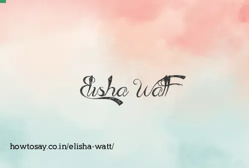 Elisha Watt