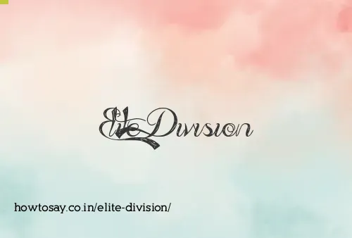 Elite Division
