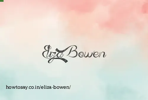 Eliza Bowen