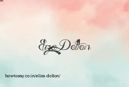 Eliza Dolton
