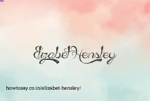 Elizabet Hensley