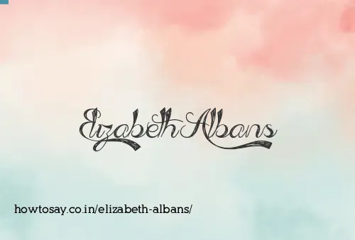 Elizabeth Albans