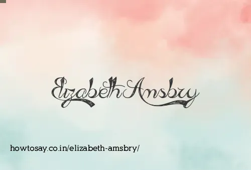 Elizabeth Amsbry