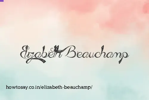 Elizabeth Beauchamp
