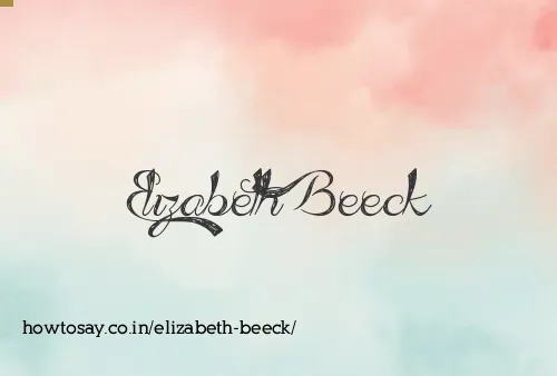 Elizabeth Beeck