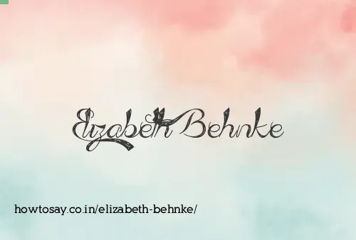 Elizabeth Behnke