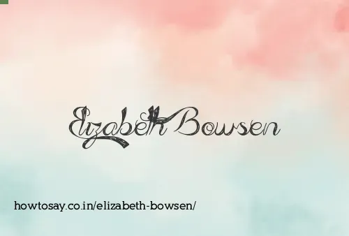 Elizabeth Bowsen
