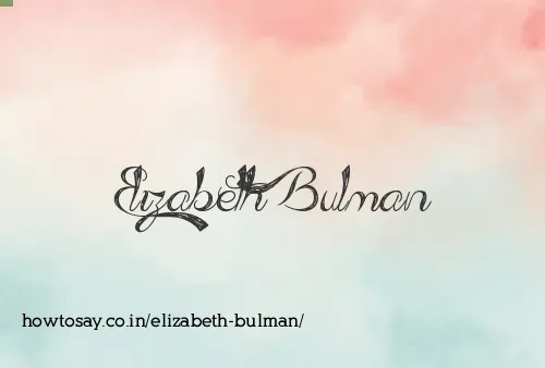 Elizabeth Bulman