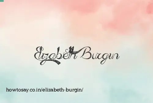 Elizabeth Burgin