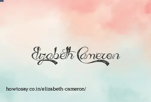Elizabeth Cameron