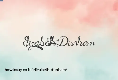 Elizabeth Dunham