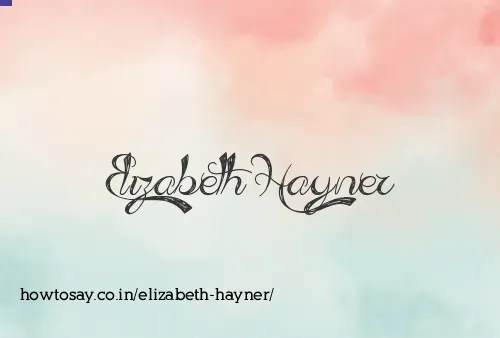 Elizabeth Hayner