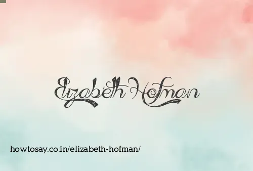 Elizabeth Hofman