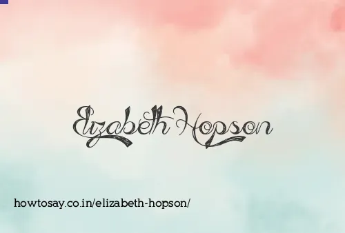 Elizabeth Hopson