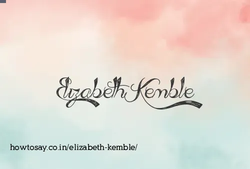 Elizabeth Kemble