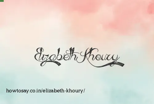 Elizabeth Khoury