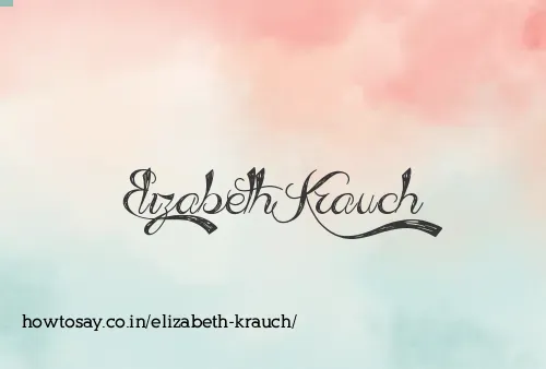 Elizabeth Krauch
