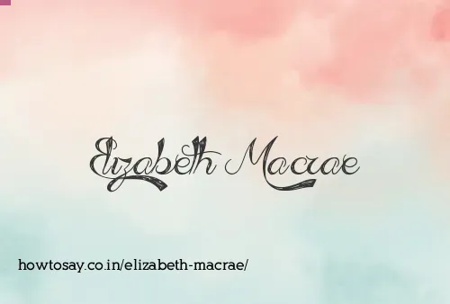 Elizabeth Macrae