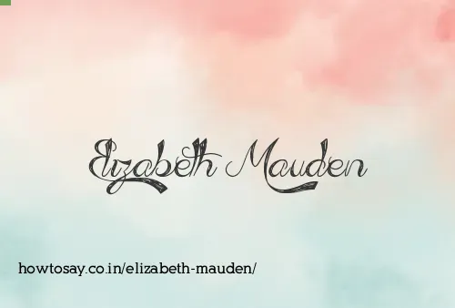 Elizabeth Mauden
